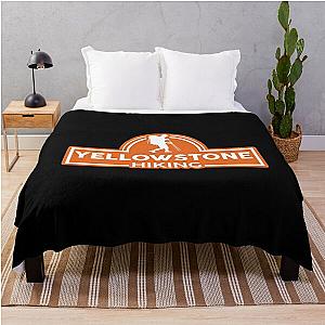 Yellowstone hiking trip Throw Blanket RB1608