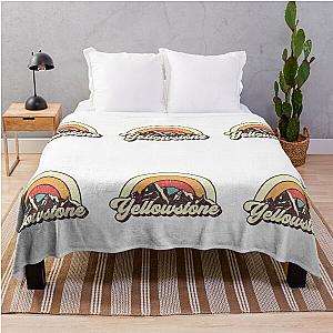 Yellowstone hiking trip Throw Blanket RB1608