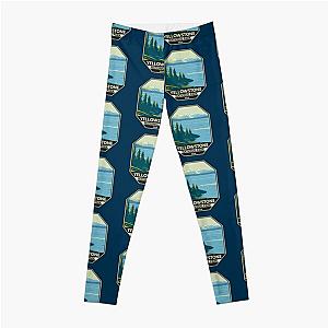 Yellowstone National Park Yellowstone Lake Emblem Leggings RB1608