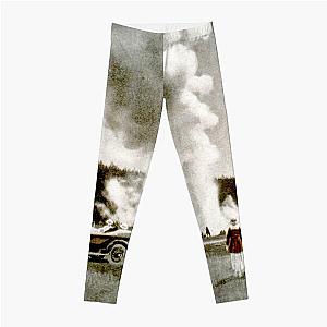 Vintage Yellowstone National Park Illustrative Poster (1919) Leggings RB1608