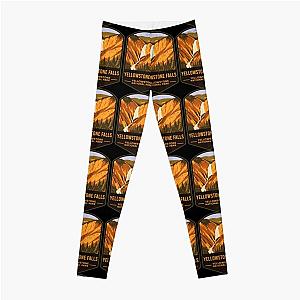 Yellowstone Falls - Yellowstone National Park Leggings RB1608