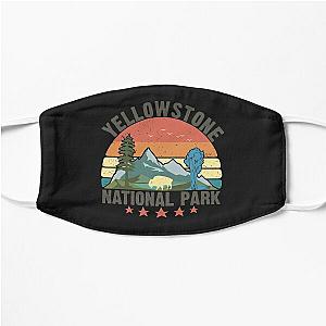 Yellowstone National Park Wyoming mountains landscape volcano geyser Flat Mask RB1608