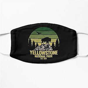 Yellowstone National Park Wyoming Buffalo Bison Vintage  Flat Mask RB1608