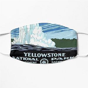 Vintage Travel Poster: Yellowstone National Park Flat Mask RB1608