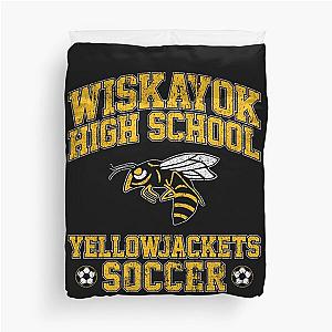 Wiskeyok High School Yellowjackets Soccer Duvet Cover