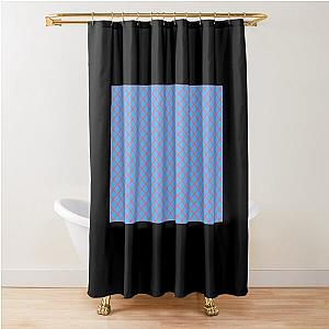 Yoasobi, Racing Into the Night, Grid, Texture Blue Shower Curtain