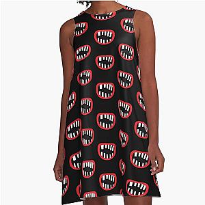 Halloween Monster Mouth A-Line Dress