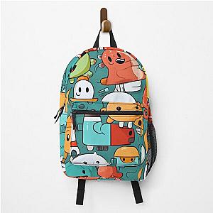 Cute monster illustration Backpack