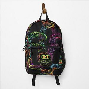 Neon monster lights in the dark Backpack