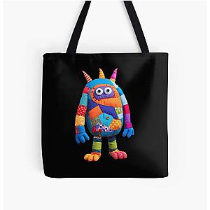 Rascal - patchwork monster All Over Print Tote Bag