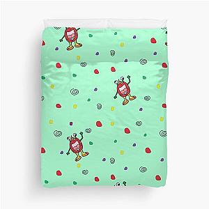 Green Googly Eyed Monster Confetti  Duvet Cover