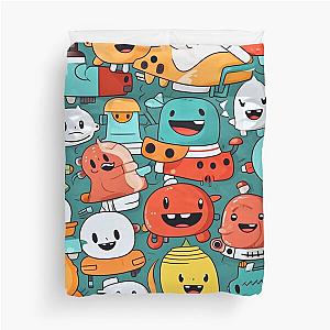 Cute monster illustration Duvet Cover