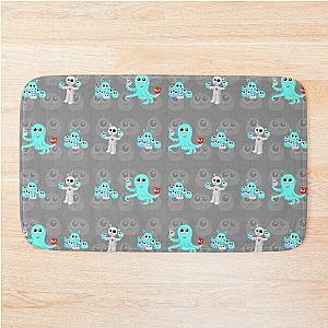 Robots, octopus, monsters and funny creatures ! Bath Mat