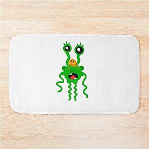 cute green monster Bath Mat