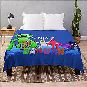 Garten of Banban Monsters Game Artwork Throw Blanket