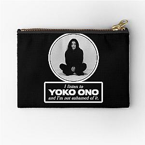 I Listen to Yoko Ono Zipper Pouch