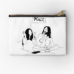 John Lennon and Yoko Ono - Bed Peace Protest.  Zipper Pouch