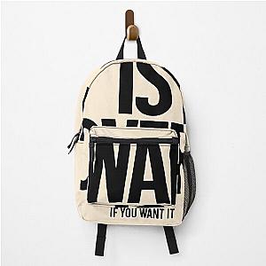 War is Over - John Lennon & Yoko Ono Backpack