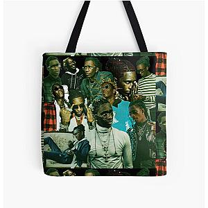 Young thug collage poster design 2021 All Over Print Tote Bag RB1508