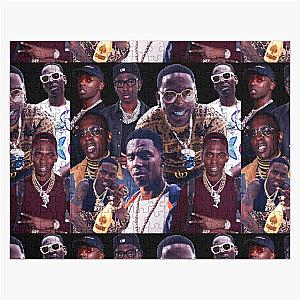 Young dolph tribute collage poster design 2021 Jigsaw Puzzle