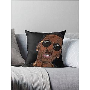 Young Dolph Throw Pillow