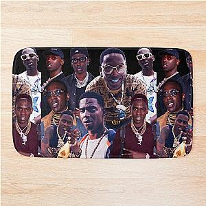 Young dolph tribute collage poster design 2021 Bath Mat