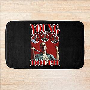 Young Dolph Red Bootleg Vintage Bath Mat
