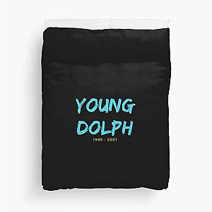 Young dolph typography Duvet Cover