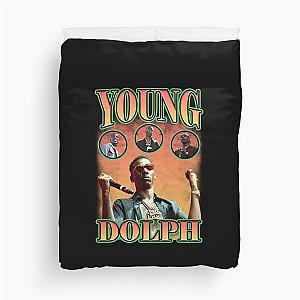 Young Dolph Orange Bootleg Vintage Duvet Cover