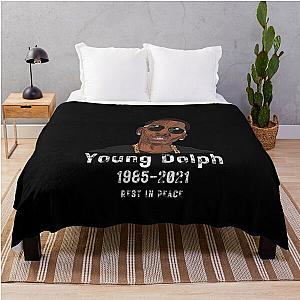 Young Dolph Throw Blanket