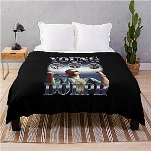 Young Dolph Silver Bootleg Vintage Throw Blanket