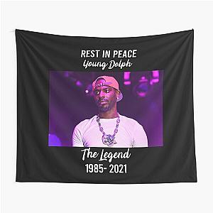 Rest in peace young dolph Tapestry