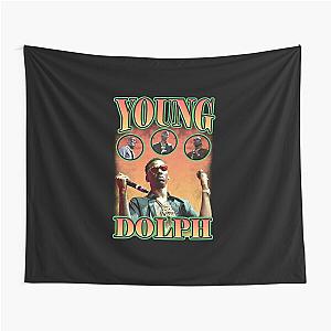 Young Dolph Orange Bootleg Vintage Tapestry