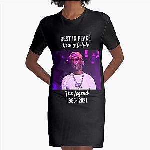 Rest in peace young dolph Graphic T-Shirt Dress