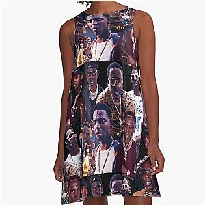 Young dolph tribute collage poster design 2021 A-Line Dress