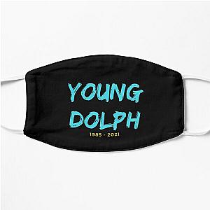 Young dolph typography Flat Mask