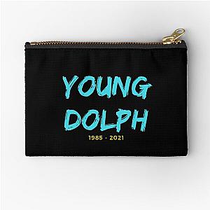 Young dolph typography Zipper Pouch
