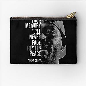 Your memory will never fade, rest in peace young dolph Zipper Pouch