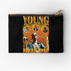 Young Dolph Fire Bootleg Vintage Zipper Pouch