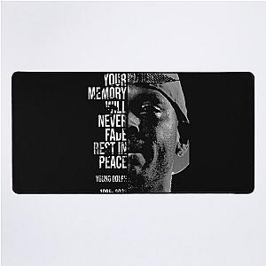 Your memory will never fade, rest in peace young dolph Desk Mat
