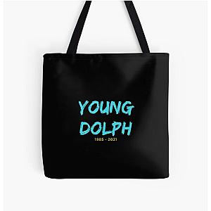 Young dolph typography All Over Print Tote Bag