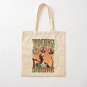 Young Dolph Orange Bootleg Vintage Cotton Tote Bag