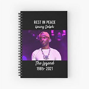 Rest in peace young dolph Spiral Notebook