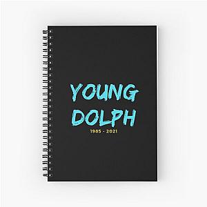 Young dolph typography Spiral Notebook