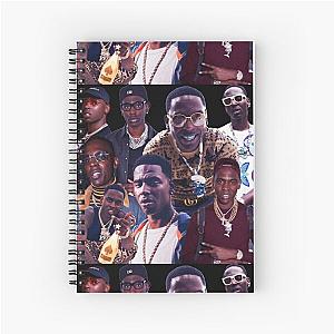 Young dolph tribute collage poster design 2021 Spiral Notebook