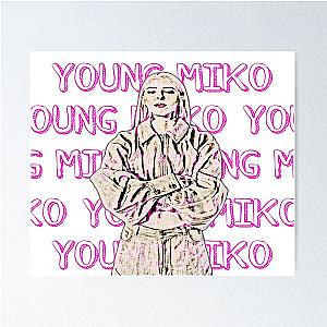 Ĝrafiti young miko Poster