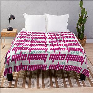 Young Miko (typographic design) Throw Blanket