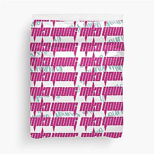 Young Miko (typographic design) Duvet Cover