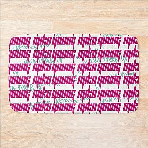 Young Miko (typographic design) Bath Mat