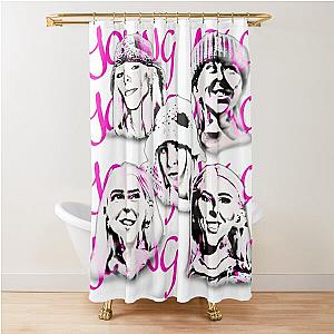 Young Miko graffiti Shower Curtain